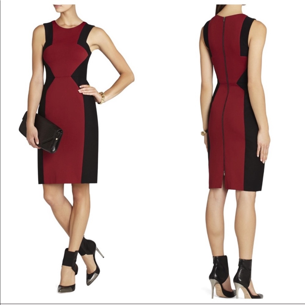 BCBG MAXAZRIA Evelyn Colorblock Sheath Dress